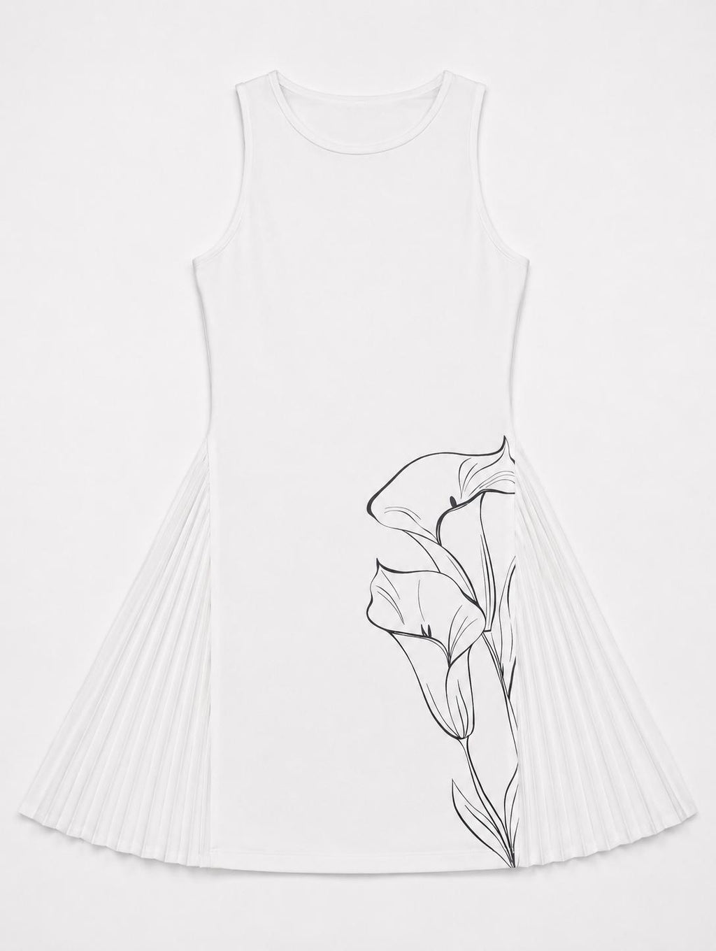 Calla Pleated Dress